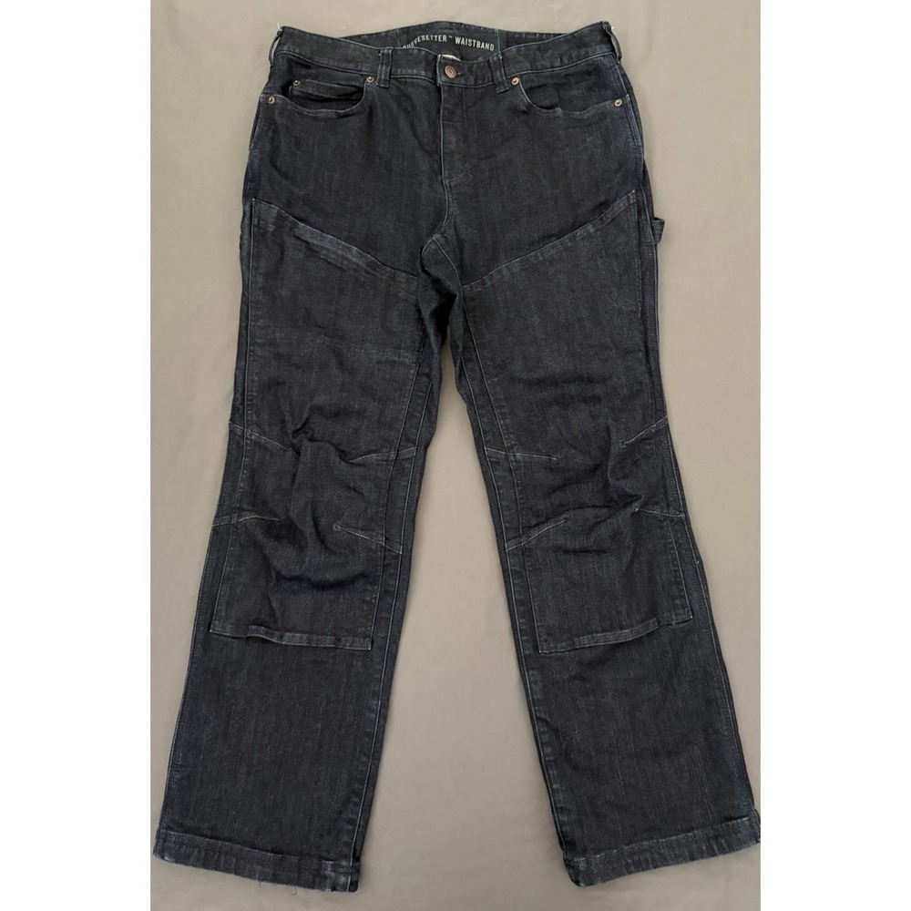 Duluth Trading Jeans Womens 14x31 Curvesetter Waistband Utility Work Double Knee